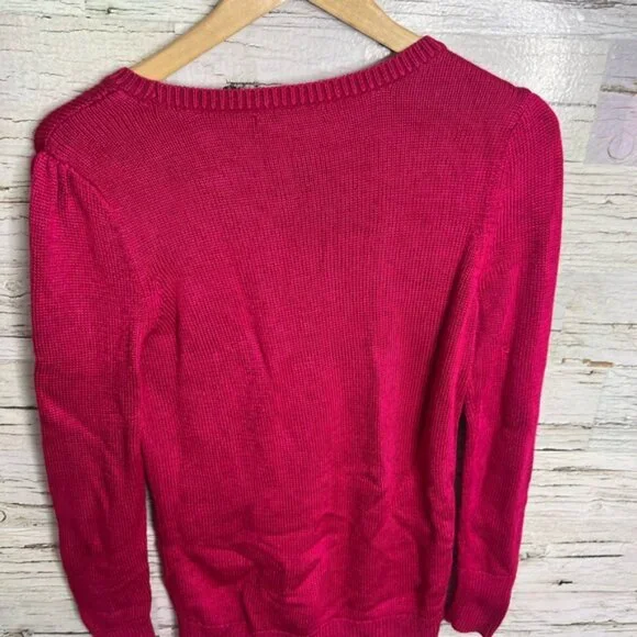 Banana republic pink knit sweater size small - Picture 7 of 8